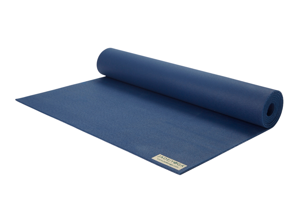 Jade Harmony 68 Yoga mat Midnight Blue. Natural rubber: grippy & sustainable.