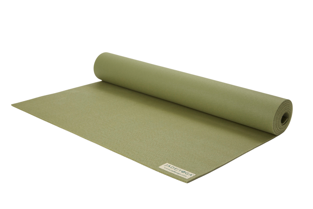 Jade Harmony 68 Yoga mat Olive Green 5mm. Natural rubber: grippy & sustainable.