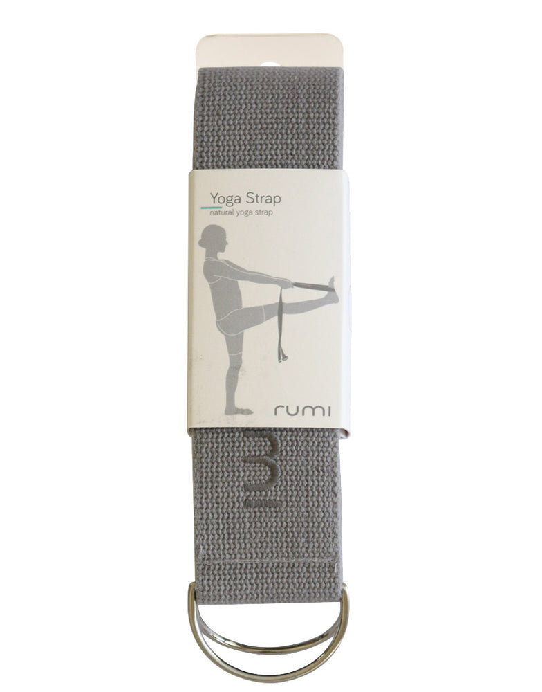 GAIAM Fitness Yoga Strap- NEW- natural 6' Stretch Band -Adjustable D-Ring  Buckle